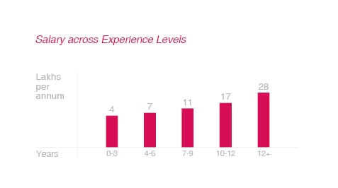 Salaries across Experience Levels