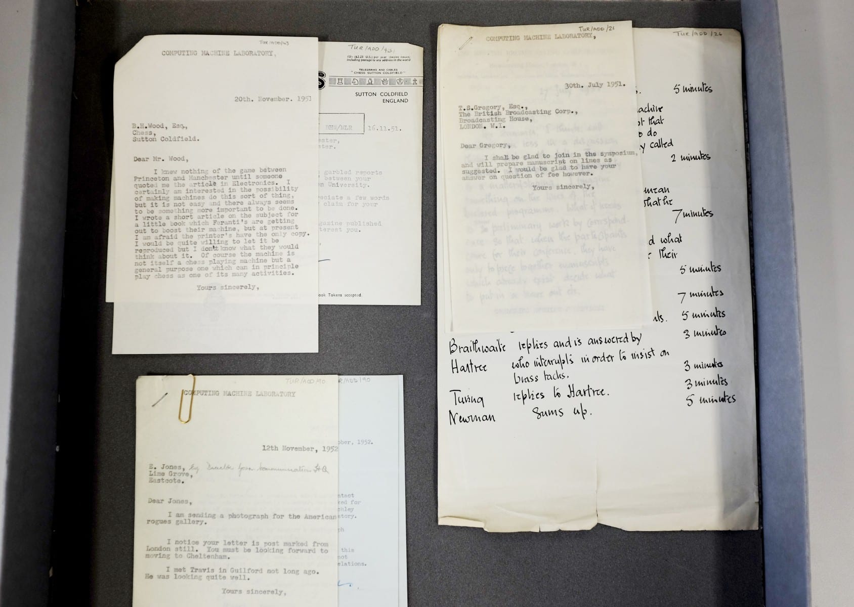 alan turing letters