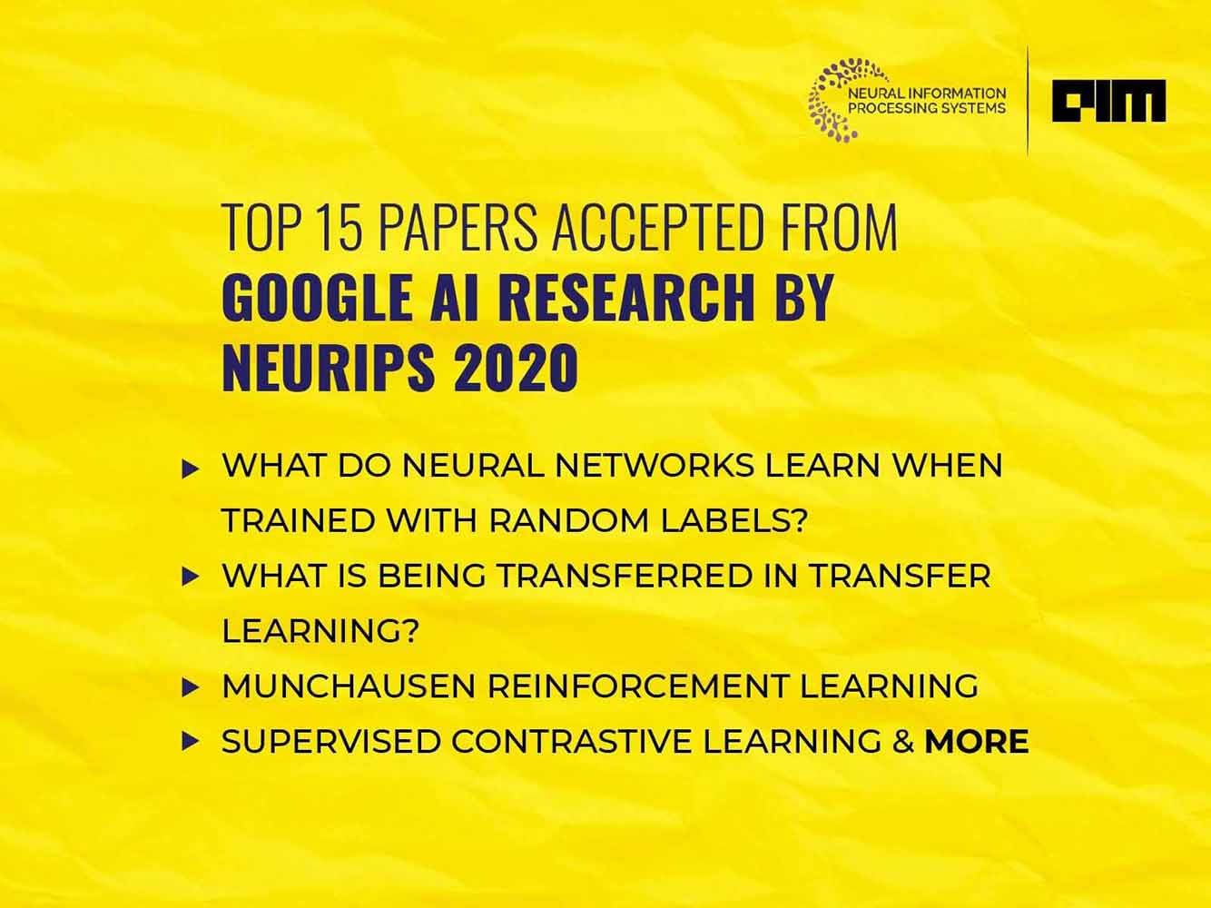 Top 15 Papers From Google AI Research Accepted By NeurIPS 2020