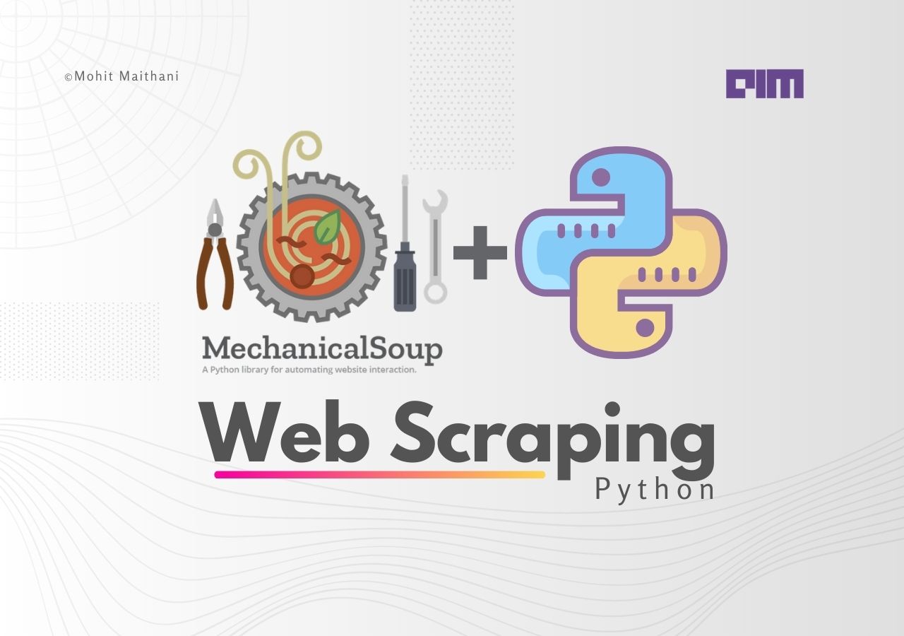 Web scraping using mechanical soup