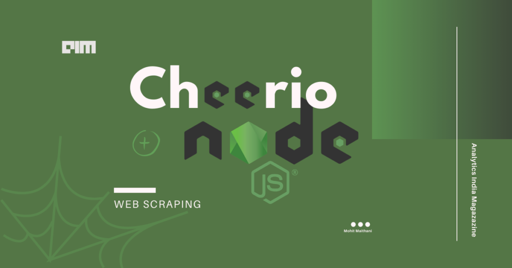 web scraping using node.js framework cheerio