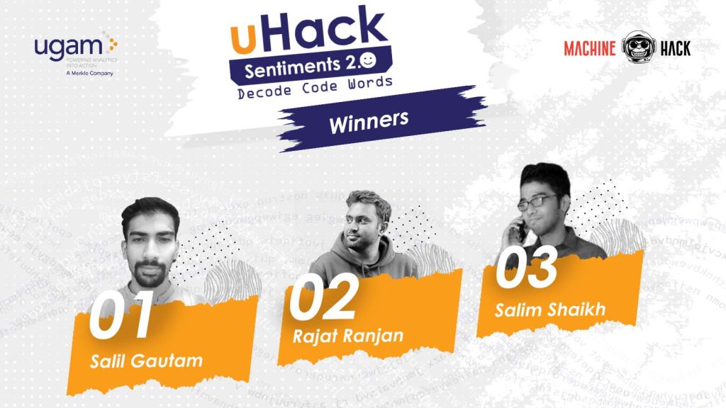 Meet the winners of uHack Sentiments 2.0: Decode Code Words