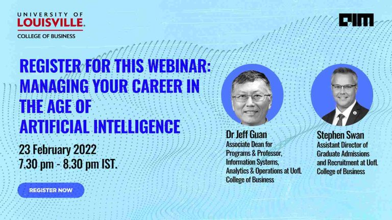 Register for this webinar: Managing your career in the age of artificial intelligence
