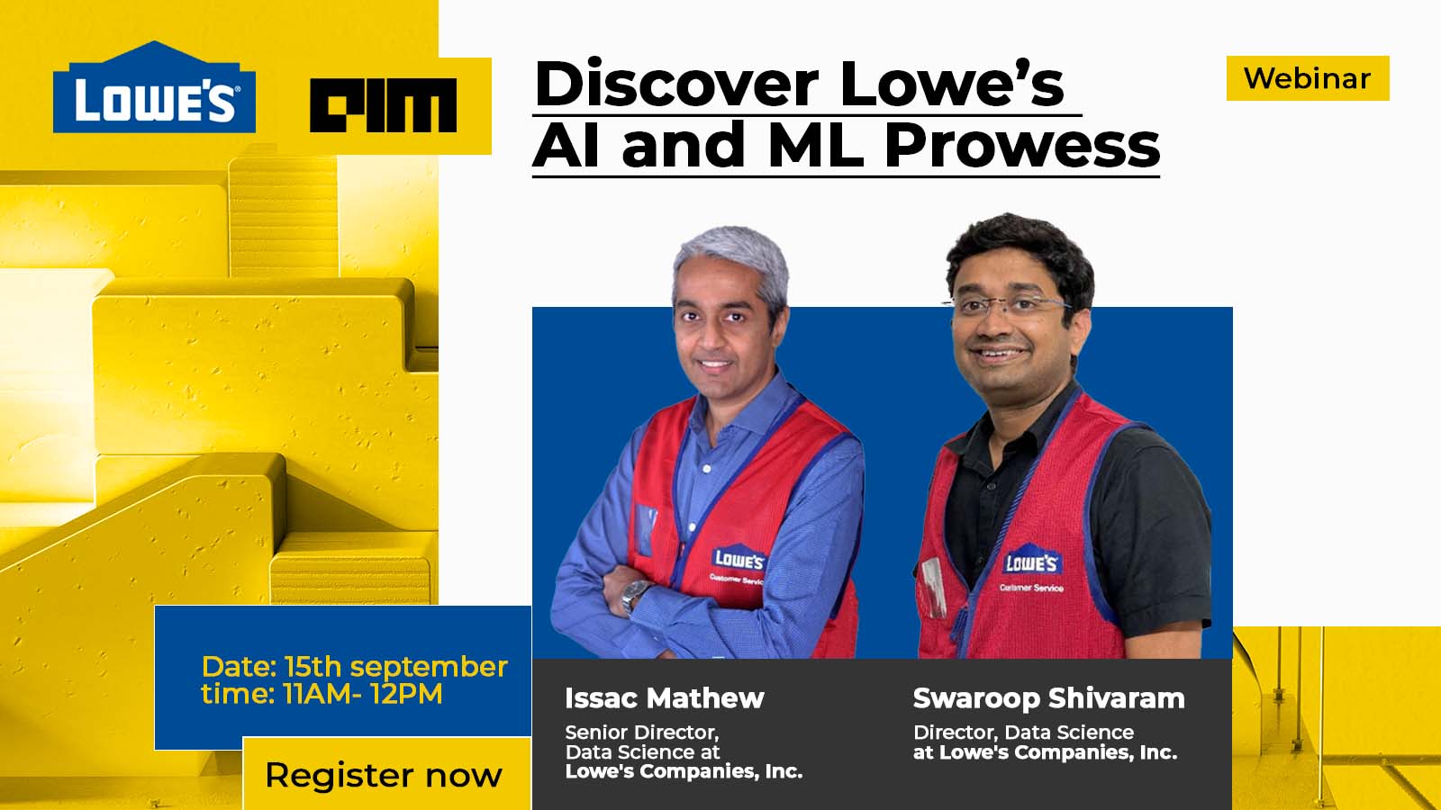 Webinar Alert! Discover Lowe’s AI and ML Prowess at the TechSprint