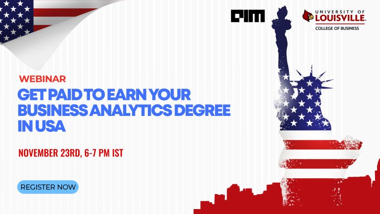 Get paid to earn your business analytics degree in the USA. Join this webinar to learn more!