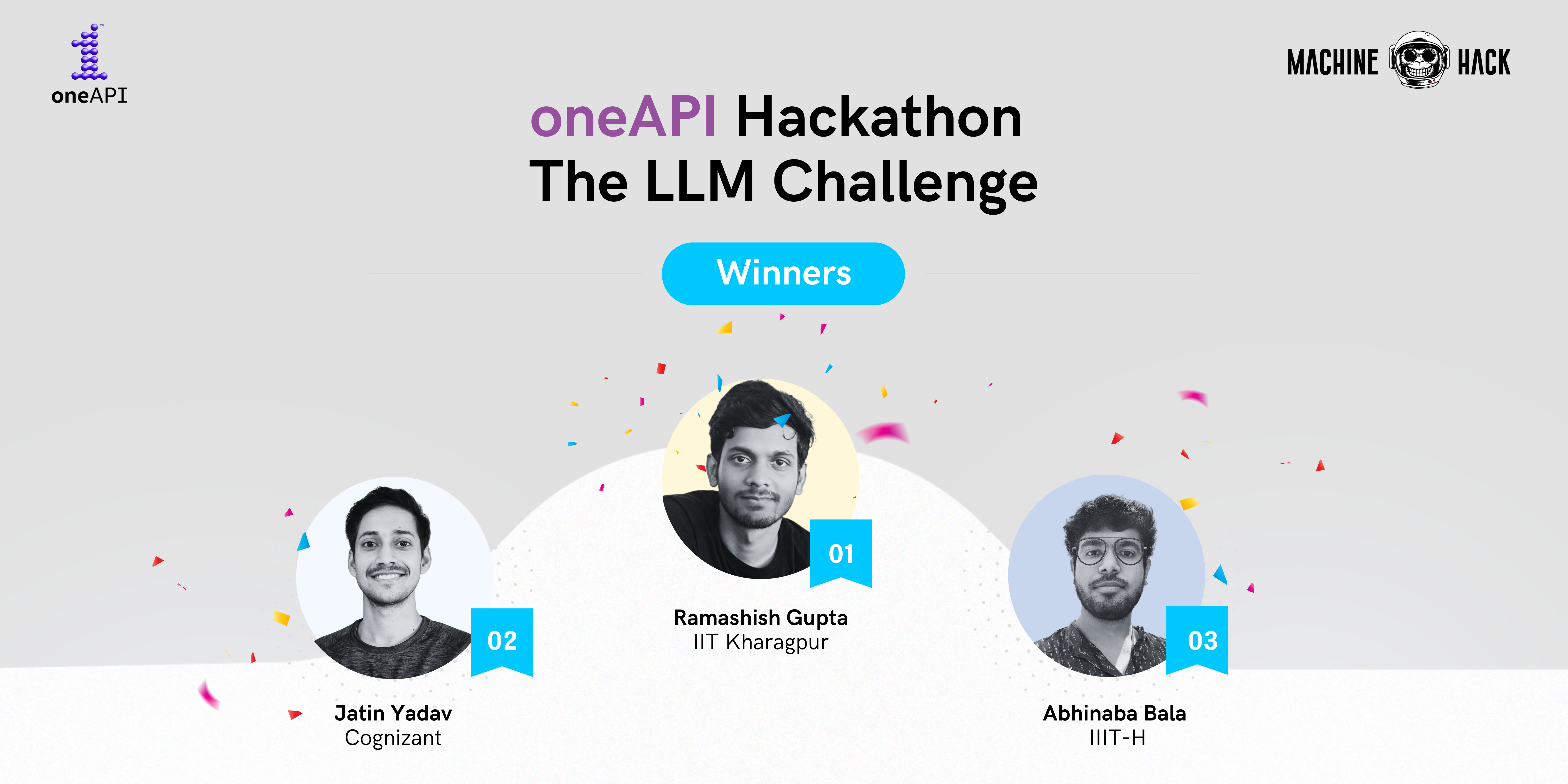 From Data to Glory: Celebrating the Champions of 'oneAPI Hackathon: The LLM Challenge' with Intel® and MachineHack!